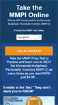 Mobile Screenshot of beat-the-mmpi.com